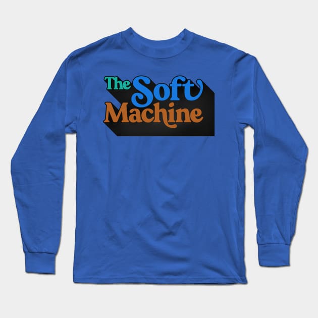 The Soft Machine / Faded Style Retro Design Long Sleeve T-Shirt by DankFutura